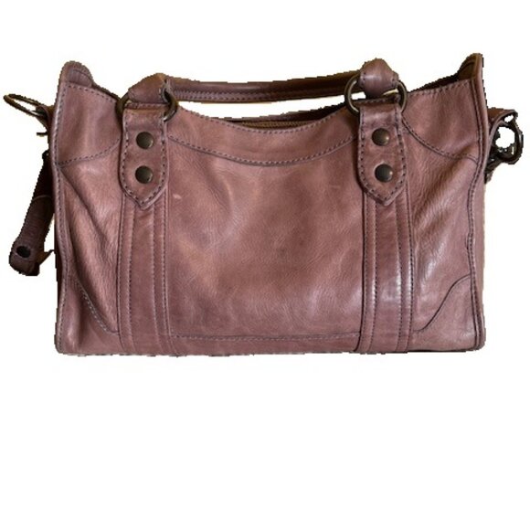 Frye. Orchid Melissa Zip Satchel Leather bag . - Picture 4 of 13